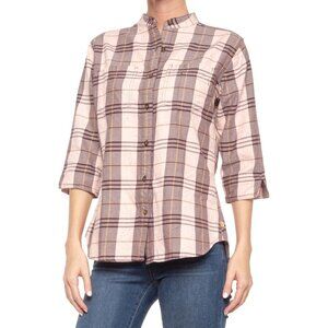 Carhartt Shirt Relaxed Fit Plaid Button Front Womens Small